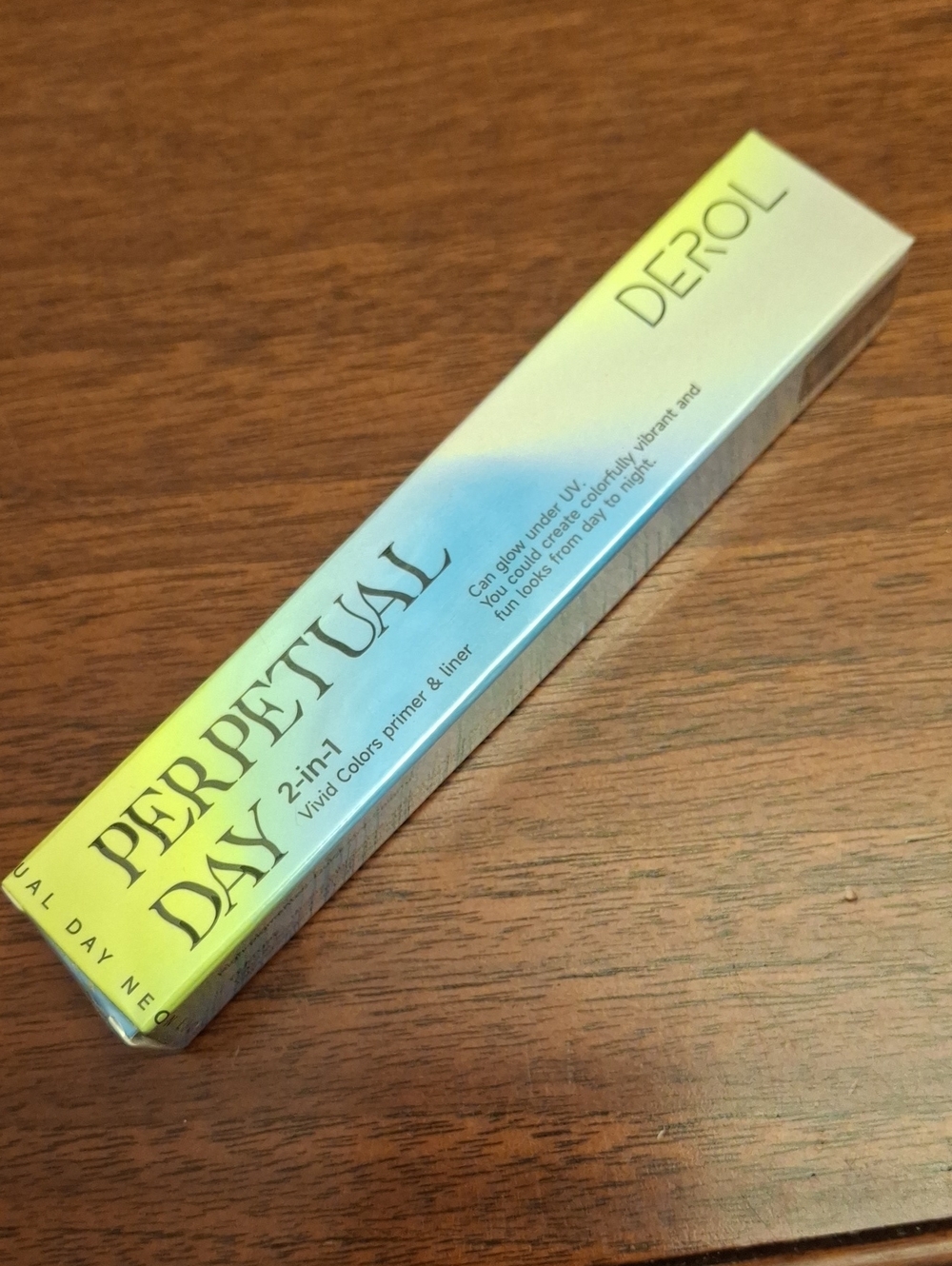 Perpetual Day 2-in-1 Vivid Color Eye Primer Liner New Sealed Box #1 Light Yellow